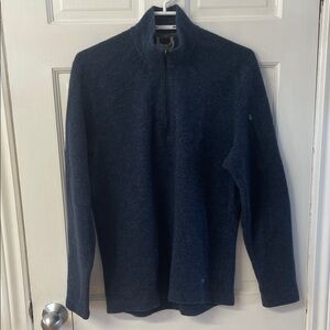 Smartwool wool blend navy quarter zip sweater men’s size medium